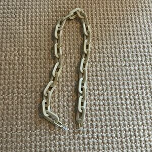 Machete chunky sunglass chain - NEW with gold hardware.  Cream / off white color